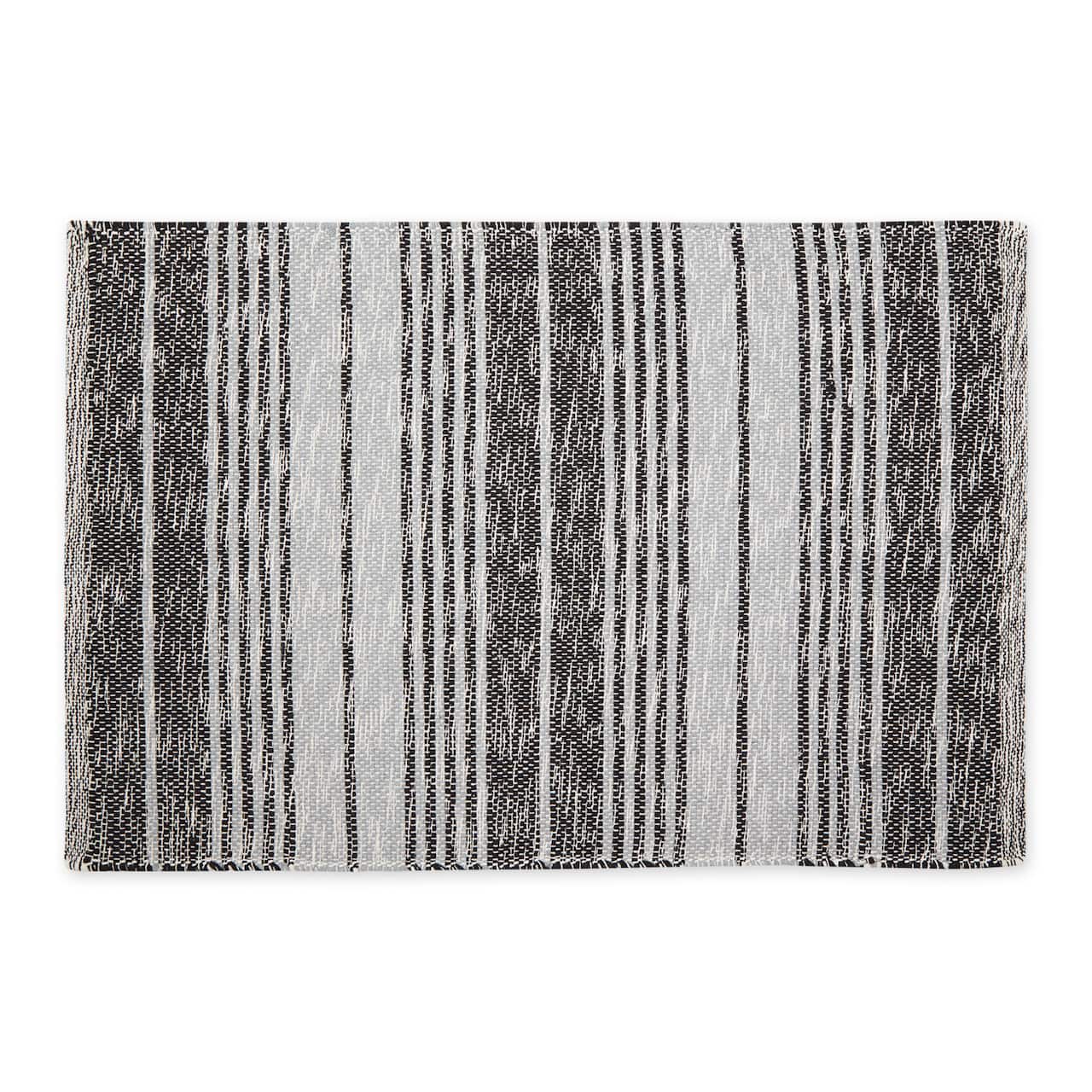 DII® Variegated Stripe Handwoven Recycled Yarn Rug, 2ft. x 3ft.